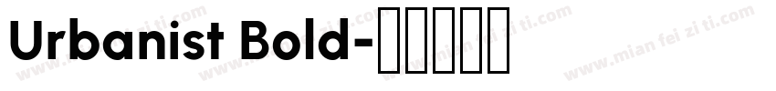 Urbanist Bold字体转换